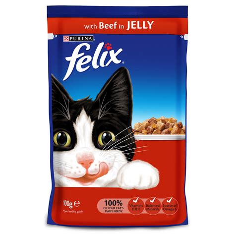 Purina Felix Cat Food With Beef In Jelly 100 Gm – MercatCo.com