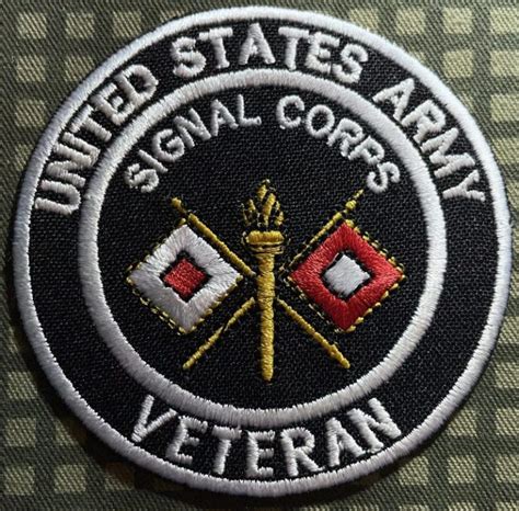 US Army Signal Corps Veteran Patch 3" - Decal Patch - Co