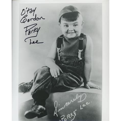 Our Gang signed Gordon "Porky" Lee photo