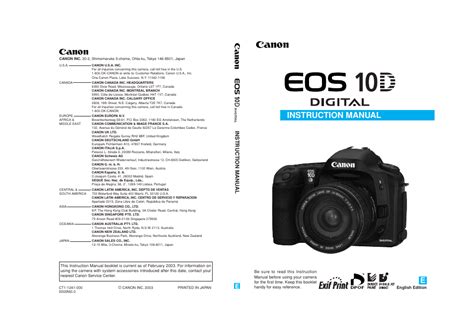 Canon EOS 10D User Manual | 183 pages