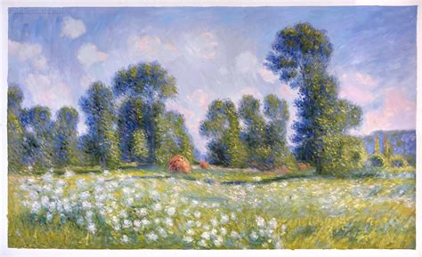 Effect of Spring at Giverny - Claude Monet Paintings | Painting reproductions, Claude monet, Oil ...