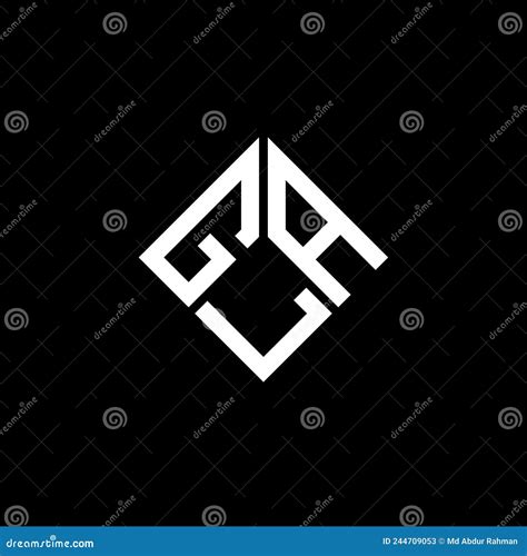 GLA Letter Logo Design on Black Background. GLA Creative Initials Letter Logo Concept Stock ...