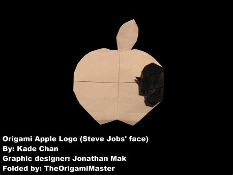 The Origami Master's Blog: Apple logo (Steve Jobs' face)