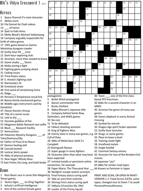 Free Printable Crossword Puzzles Easy for Kids & Adults