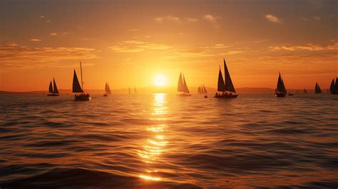Download Sailboats, Sea, Sunrise. Royalty-Free Stock Illustration Image - Pixabay