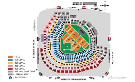 Seat Numbers Busch Stadium Seating Chart With Rows And Seats