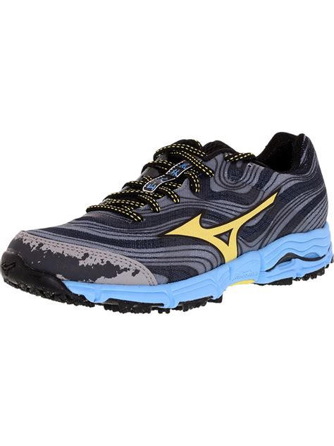 Mizuno - Mizuno Women's Wave Kazan Gunmetal/Yellow Cream Ankle-High ...