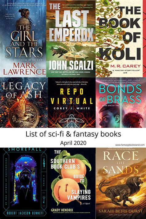 #List of sci-fi and #fantasybooks - April 2020 in 2020 | Fantasy books ...