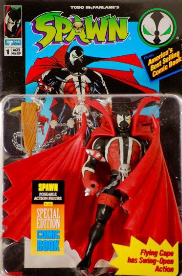 The original Spawn action figure - sealed up '90s-Fresh. Great design - I always loved the cape ...