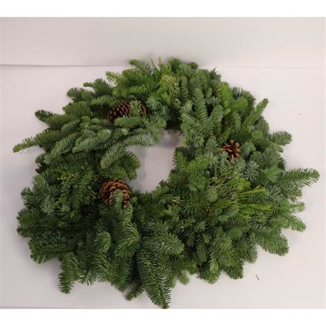 24-in Fresh Balsam Fir Christmas Wreath at Lowes.com