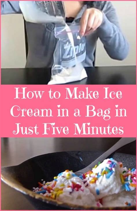 Seeing is Believing – How to Make Ice Cream in a Bag in Just Five Minutes - DIY & Crafts