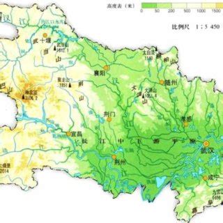 | Topographic map of Hubei Province. | Download Scientific Diagram