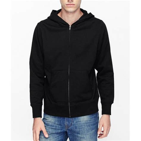 Mens Plain Black Zipper Hoodie - Buyon.pk