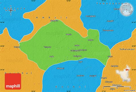 Political Map of Kurukshetra