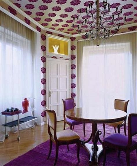 22 Ideas to Update Ceiling Designs with Modern Wallpaper Patterns