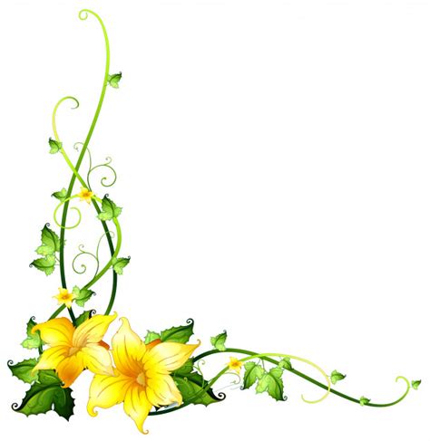 yellow floral border clipart 10 free Cliparts | Download images on Clipground 2024