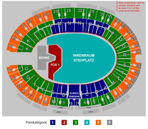 Sitzplan Olympiahalle