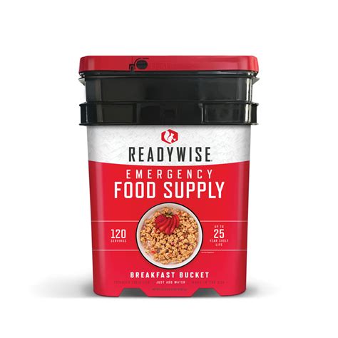 ReadyWise Breakfast Only Emergency Food Supply (120 Servings) - EmergencyKits.com