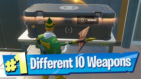 Collect different IO tech weapons Location - Fortnite - YouTube