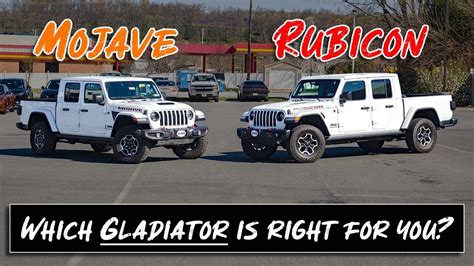 Should You Buy a Jeep Gladiator Rubicon or Jeep Gladiator Mojave? - YouTube