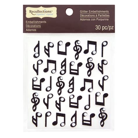 Glitter Music Note Stickers by Recollections™