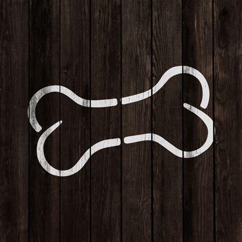 Dog Bone Stencil - Durable Stencil of a Dog Bone Outline