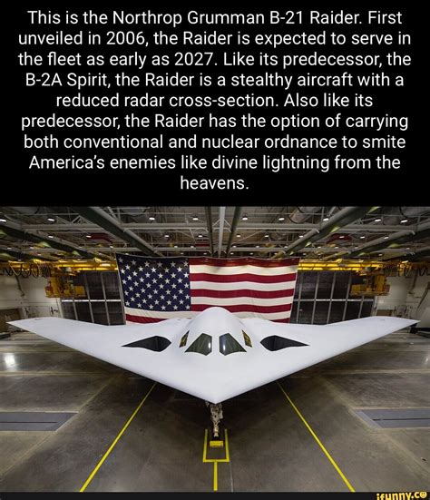 This is the Northrop Grumman B-21 Raider. First unveiled in 2006, the ...