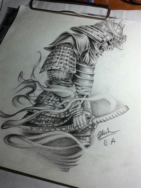 Japanese Samurai Drawing Tattoo