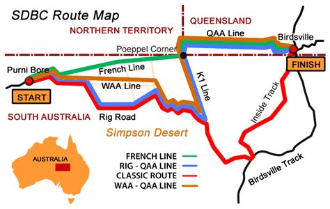 Simpson Desert Map