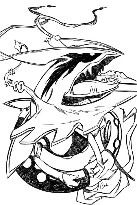 Rayquaza Drawing at GetDrawings | Free download