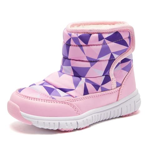 Eashi Kids Boys Girls Snow Boots Winter Waterproof Slip Resistant Cold ...