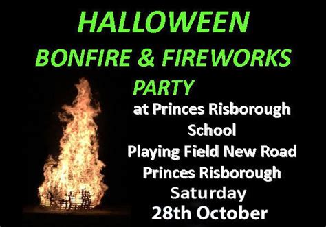 Halloween Bonfire and Fireworks Party Saturday 28th October 2017 ...