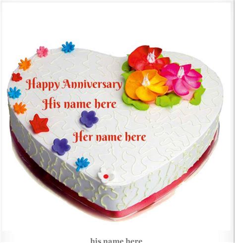 Happy Anniversary Heart Cake-1.5 kg - Necmart