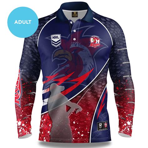 Buy 2020 Sydney Roosters NRL Fishing Shirt - Adult - NRL Jerseys