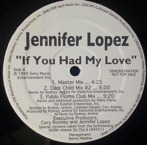 Jennifer Lopez - If You Had My Love (1999, Vinyl) | Discogs