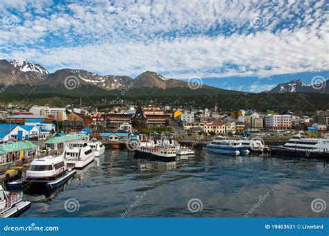 Ushuaia,Tierra Del Fuego Province, Argentina Stock Image - Image of cityscape, ships: 19403621