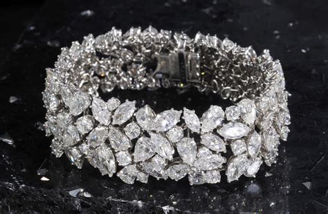 Estate Platinum And Diamond Bracelet By Cartier Worth Its Weight At BrunkAntiques And The Arts ...