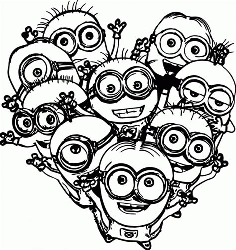 Minions Clipart Black And White Cute Borders, Vectors, Animated