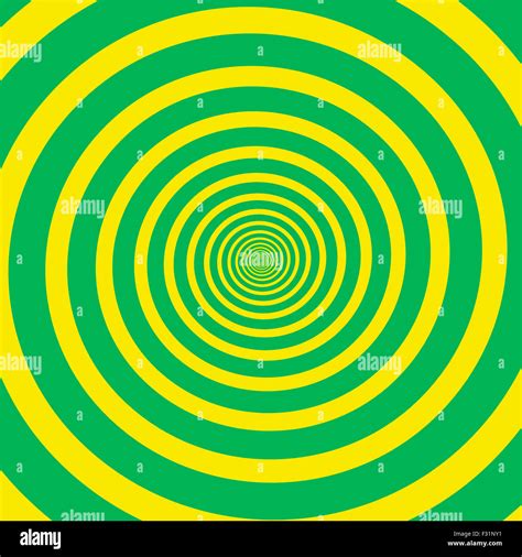 Green yellow hypnotizing spiral Stock Photo - Alamy