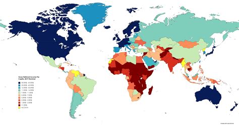 Gross National Income Per Capita 2019 : r/MapPorn