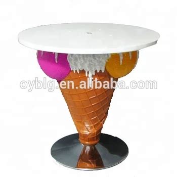 Ice Cream Shop Theme Furniture Table And Chairs,Cone Decoration ...