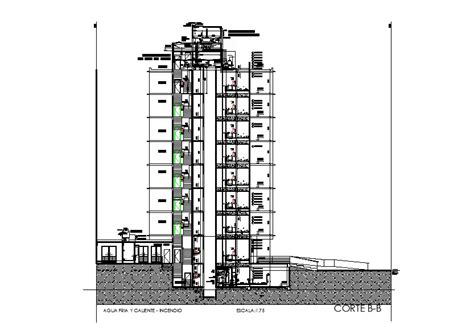 Apartment section drawing defined in this AutoCAD file. Download 2d ...