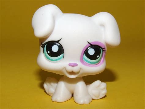 pet shop lps toys White Pink Baby Boxer Puppy Dog #1534-in Action & Toy Figures from Toys ...