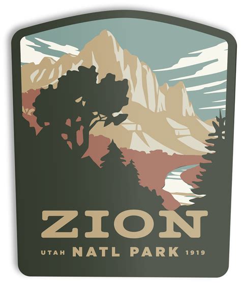 Zion National Park Sticker – The Landmark Project