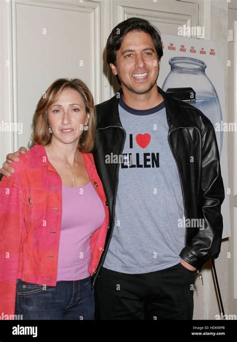 Actor Ray Romano, right, and his wife, Anna, arrive at the premiere of the film, ' Eulogy' at ...