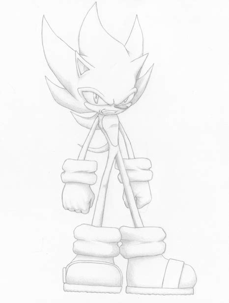 Super Sonic - Pencil Drawing by A-Vegetarian-ZOMBIE on DeviantArt