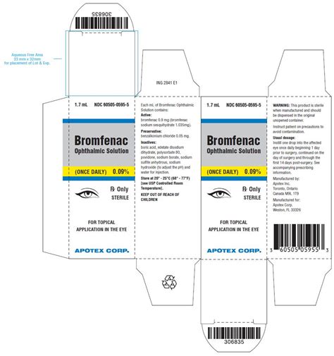 Bromfenac Ophthlamic Solution - FDA prescribing information, side ...