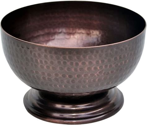 Bronze Decorative Bowl, Hammered Brass with a Bronze Finish, 12cm x 7.5cm: Amazon.co.uk: Kitchen ...