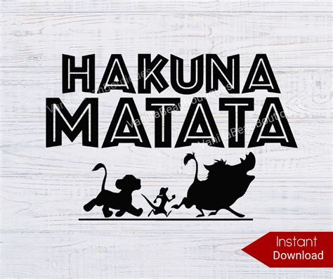 Lion King Svg Hakuna Matata Svg Simba Svg Lion King Clipart | The Best ...