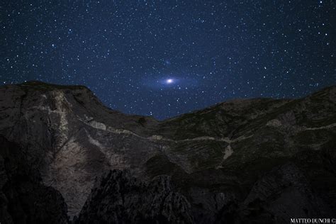 APOD: 2015 August 17 - Andromeda Rising over the Alps